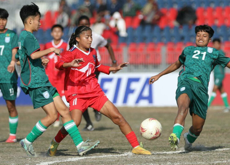 নেপালকে হারিয়ে ফাইনালে ভারতের মুখোমুখি বাংলাদেশ