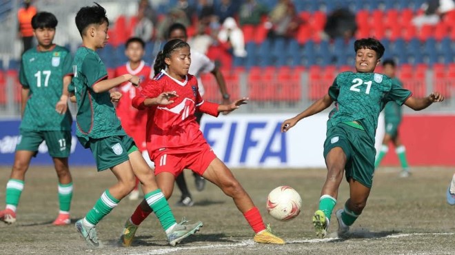 নেপালকে হারিয়ে ফাইনালে ভারতের মুখোমুখি বাংলাদেশ।