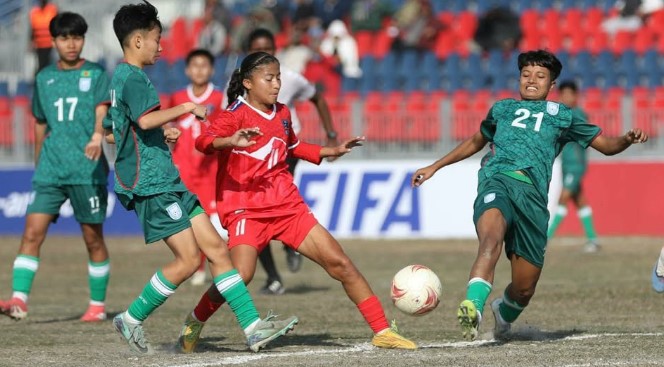 নেপালকে হারিয়ে ফাইনালে ভারতের মুখোমুখি বাংলাদেশ।