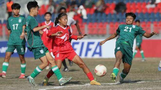 নেপালকে হারিয়ে ফাইনালে ভারতের মুখোমুখি বাংলাদেশ।