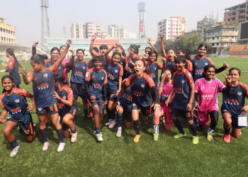 শিরোপা নিশ্চিত করার পর রাজশাহীর খেলোয়াড়দের উচ্ছ্বাস