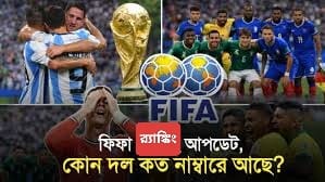 ফিফা র্যাঙ্কিংয়ে বাংলাদেশ, আর্জেন্টিনা ও ব্রাজিলের অবনমন