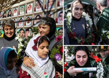 যুদ্ধের মাঝেই দেশে ফিরে সংবর্ধনা পেল ইরানের নারী ফুটবলাররা