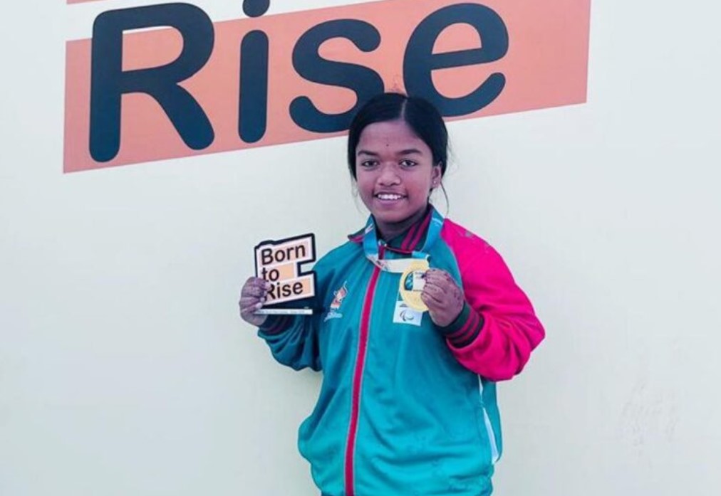 ইয়ুথ প্যারা গেমসে স্বর্ণপদক জয় বাংলাদেশের চৈতির