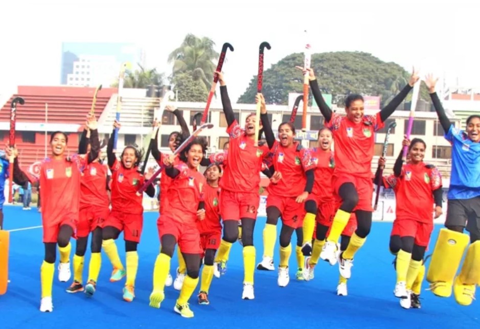 কোটি টাকার অপরাজেয় নারী হকিতে চ্যাম্পিয়ন বিকেএসপি