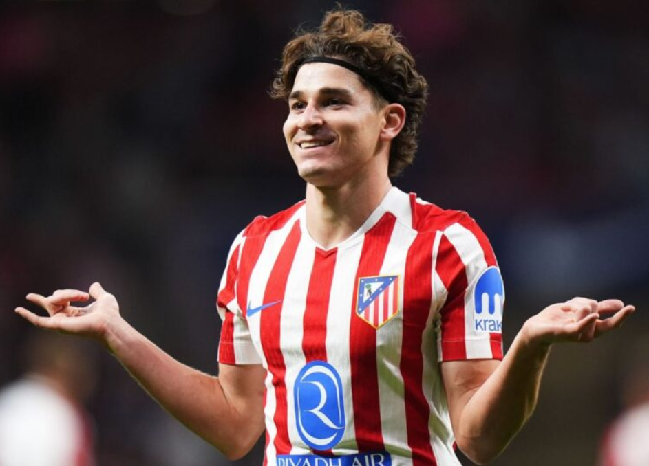 হুলিয়ান আলভারেজের হ্যাটট্রিকে জয় আতলেতিকোর