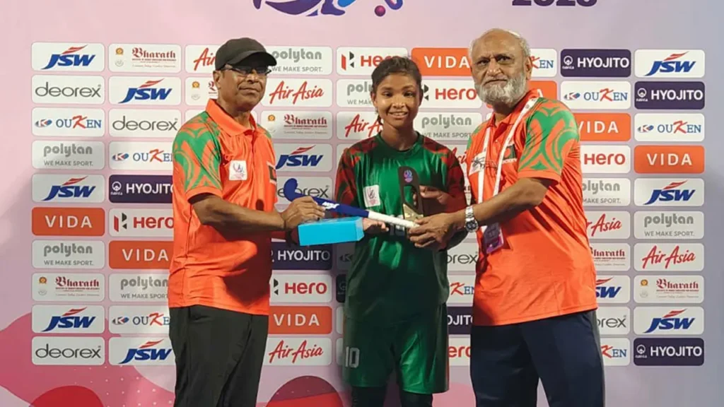 অর্পিতার হ্যাটট্রিকে তাইপের সঙ্গে ড্র বাংলাদেশ নারী হকি দলের