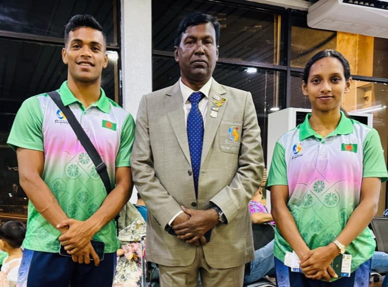 এশিয়ান বীচ গেমস ২০২৬ - ঢাকা ছেড়েছে অ্যাথলেটিক্স দল