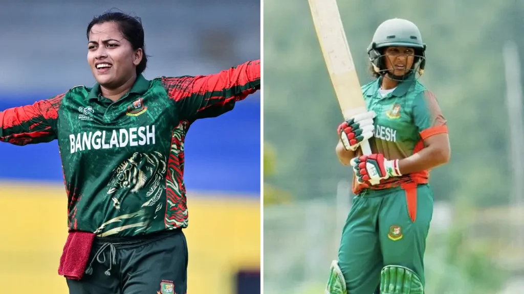 বাংলাদেশের দুই নারী ক্রিকেটারকে শান্তি দিয়েছে আন্তর্জাতিক ক্রিকেট কাউন্সিল আইসিসি। রাজশাহীতে শ্রীলঙ্কার বিপক্ষে সিরিজের দ্বিতীয় ওয়ানডেতে আচরণবিধি লঙ্ঘন করায় শাস্তি পেয়েছেন ক্রিকেটার নাহিদা আক্তার ও শারমিন সুলতানা। গত বুধবার একই ভেন্যুতে বাংলাদেশ ও লঙ্কান মেয়েরা দ্বিতীয় ম্যাচ খেলেছিল। সেদিন আচরণবিধির লেভেল-১ ভঙ্গ করায় টাইগ্রেস দুই তারকাকে ম্যাচ ফি’র ১০ শতাংশ জরিমানা করা হয়েছে। একইসঙ্গে উভয়েই পেয়েছেন একটি করে ডিমেরিট পয়েন্ট। যা গত ২৪ মাসে (২ বছর) তাদের প্রথম কোনো আচরণবিধি লঙ্ঘনের ঘটনা। এছাড়া নাহিদা শাস্তি পেয়েছেন ১৭তম ওভারে লঙ্কান অধিনায়ক চামারি আতাপাত্তুকে আউট করার পর ‘সেন্ড-অফ’ দেখানোয়। বাঁ–হাতি এই অফস্পিনারের বিরুদ্ধে তোলা অভিযোগে আইসিসির আচরণবিধির ২.৫ নম্বর ধারা ভঙ্গের কথা বলা হয়েছে। যেখানে অপরাধ হিসেবে উল্লেখ রয়েছে– কোনো ব্যাটার আউট হওয়ার পর তাকে খেপিয়ে তোলা বা বিদ্রুপ করে কোনো অঙ্গভঙ্গি করা যাবে না। শারমিন সুলতানা শাস্তি পেয়েছেন বাংলাদেশের লক্ষ্য তাড়া করার সময় এলবিডব্লিুউ আউটের সিদ্ধান্ত নিয়ে আম্পায়ারের প্রতি অসন্তোষ প্রকাশ করায়। আপত্তি প্রকাশের পাশাপাশি ব্যাট উঁচু করে দেখানো এবং ক্রিজ ছাড়তে বিলম্ব করেন ডানহাতি এই ব্যাটার। শারমিনের বিরুদ্ধে আচরণবিধির ২.৮ ধারা লঙ্ঘনের অভিযোগ আনা হয়েছে। যা আম্পায়ারের সিদ্ধান্তের প্রতি অসন্তোষ বা অসম্মান দেখানোর সঙ্গে সম্পর্কিত। বাংলাদেশ-শ্রীলঙ্কা ম্যাচের ‍দুই অন-ফিল্ড আম্পায়ার ইলয়েসে শেরিদান ও রোকেয়া সুলতানা, তৃতীয় আম্পায়ার ডলি রানি সরকার ও চতুর্থ আম্পায়ার সাথিরা জাকির জেসি দুই ক্রিকেটারের বিরুদ্ধে অভিযোগ এনেছেন। যার পরিপ্রেক্ষিতে শাস্তি আরোপ করেন ম্যাচ রেফারি সুপ্রিয়া রানি দাস। প্রাপ্ত শাস্তি মেনে নেওয়ায় নাহিদা-শারমিনকে কোনো আনুষ্ঠানিক শুনানিতে যেতে হয়নি। উল্লেখ্য, সিরিজের প্রথম ওয়ানডে জিতে লিড নিয়েছিল নিগার সুলতানা জ্যোতির দল। দ্বিতীয় ম্যাচ জিতে লড়াই জমিয়ে তোলে চামারি আতাপাত্তু নেতৃত্বাধীন লঙ্কান দল। তৃতীয় ও শেষ ম্যাচে আগে ব্যাট করতে নেমে টাইগ্রেসরা ৮ উইকেট হারিয়ে ২১৩ রান তুলেছে। লক্ষ্য তাড়ায় এই মুহূর্তে ব্যাট করছে সফরকারী মেয়েরা।