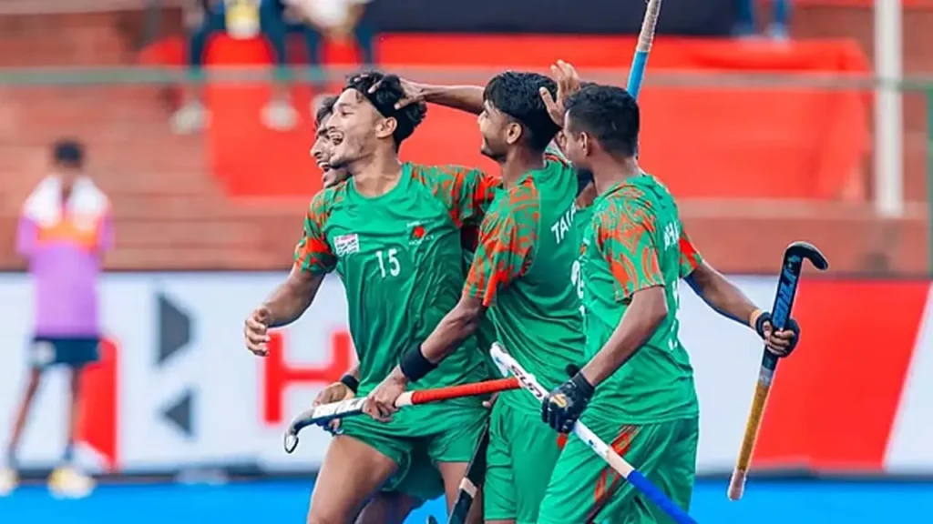 এশিয়ান গেমস বাছাই হকিতে নিজেদের ১ম ম্যাচে চাইনিজ তাইপেকে ৪-৩ গোলে হারিয়েছে বাংলাদেশ।
