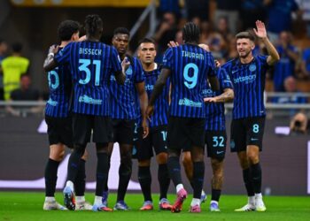 গোল উৎসবের পর ইন্টার মিলানের খেলোয়াড়রা