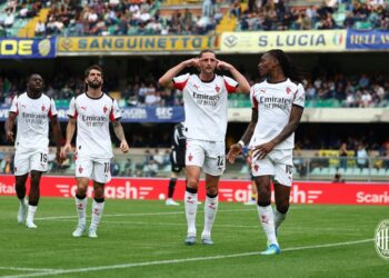 গোলের পর এসি মিলানের খেলোয়াড়রা