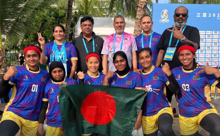 চীনের সানিয়ায় এশিয়ান বিচ গেমসে দুর্দান্ত ফর্মে রয়েছেন আমাদের বাঘিনীরা!