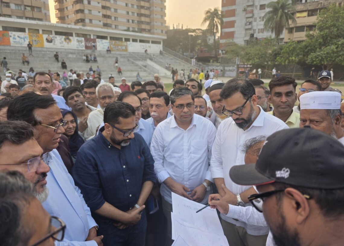 ঢাকার খেলার মাঠ উন্নয়নে ক্রীড়া প্রতিমন্ত্রীর নেতৃত্বে পরিদর্শন টিম