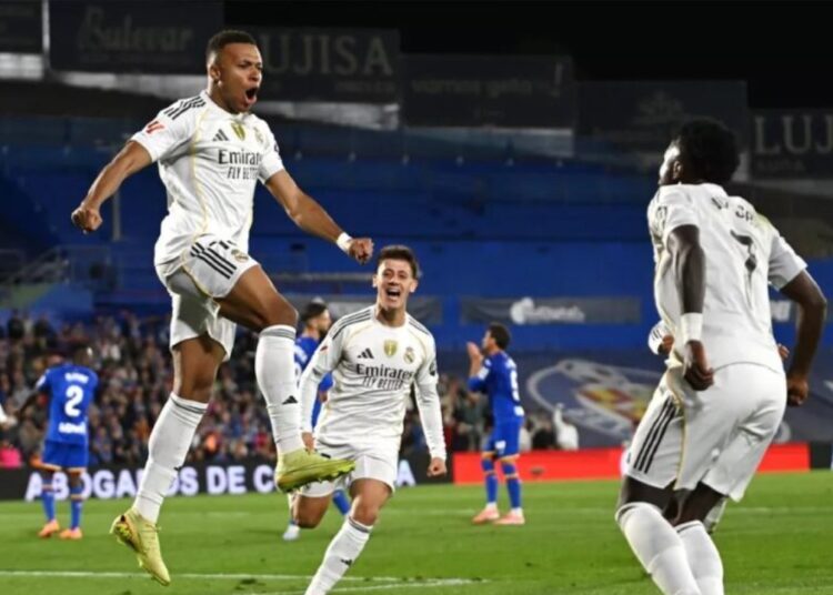 এমবাপ্পে ও ভিনিসিয়ুসের গোলে ব্যবধান কমাল রিয়াল