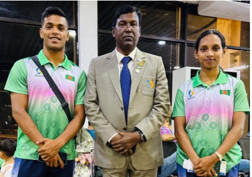 এশিয়ান বীচ গেমস ২০২৬ – ঢাকা ছেড়েছে অ্যাথলেটিক্স দল