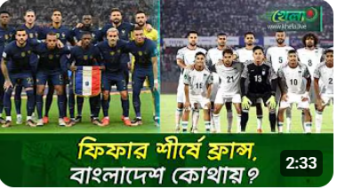 বিশ্বকাপের আগে শীর্ষে ফিরে শিরোপায় চোখ ফ্রান্সের