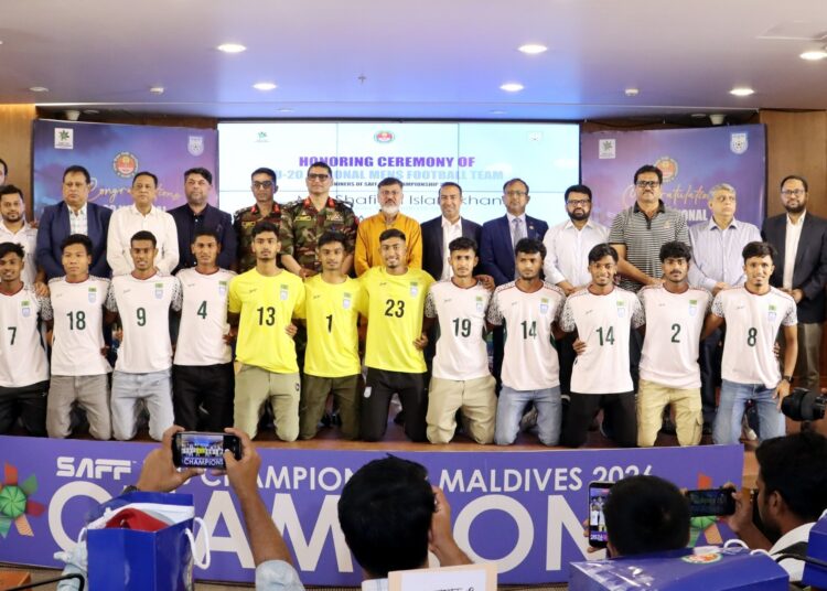 সাফজয়ী অনূর্ধ্ব-২০ দলকে সংবর্ধনা দিলো ডিএনসিসি