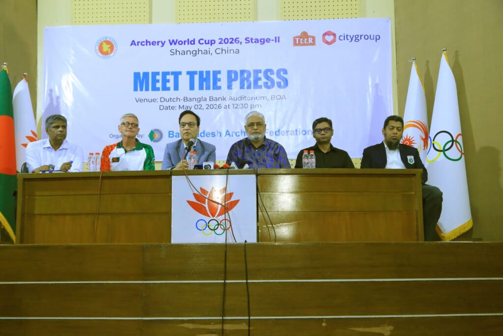 ওয়ার্ল্ড কাপ আরচ্যারী স্টেজ টু-তে অংশ নিতে আগামীকাল চীন যাচ্ছে বাংলাদেশ দল। আগামী ৫ থেকে ১০ মে পর্যন্ত চীনের সাংহাই শহরে এই প্রতিযোগিতা