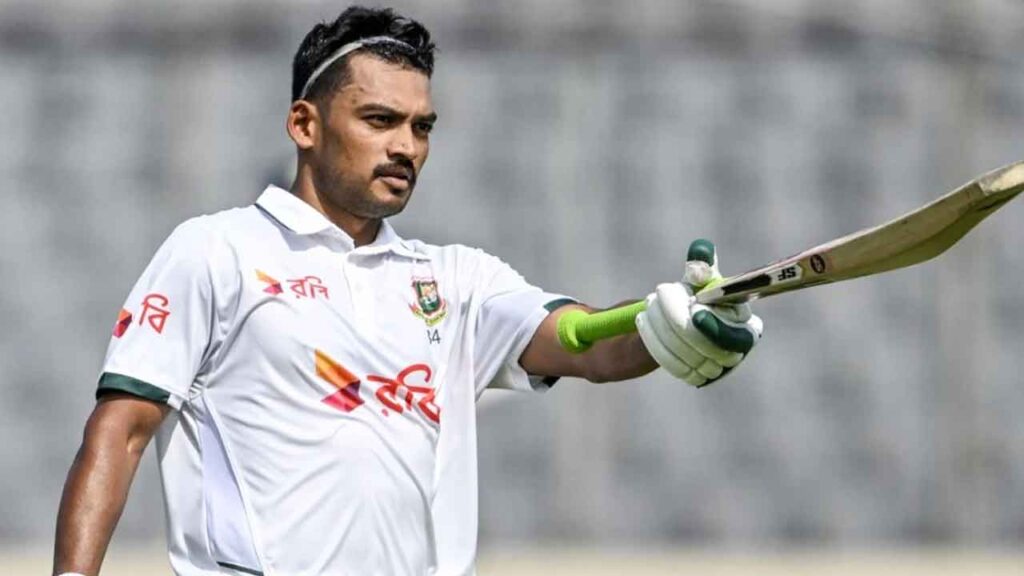 বাংলাদেশ দলের টেস্ট অধিনায়ক নাজমুল হোসেন শান্ত