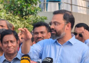 জাতীয় স্টেডিয়ামে ৪৯তম জাতীয় অ্যাথলেটিক্সের উদ্বোধন করতে এসেছিলেন যুব ও ক্রীড়া প্রতিমন্ত্রী