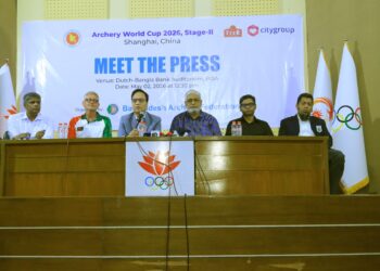ওয়ার্ল্ড কাপ আরচ্যারী স্টেজ টু-তে অংশ নিতে আগামীকাল চীন যাচ্ছে বাংলাদেশ দল। আগামী ৫ থেকে ১০ মে পর্যন্ত চীনের সাংহাই শহরে এই প্রতিযোগিতা