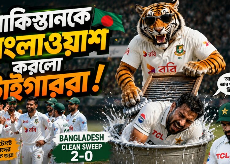 পাকিস্তানকে বাংলাওয়াশ করে ইতিহাস গড়ল টাইগাররা
