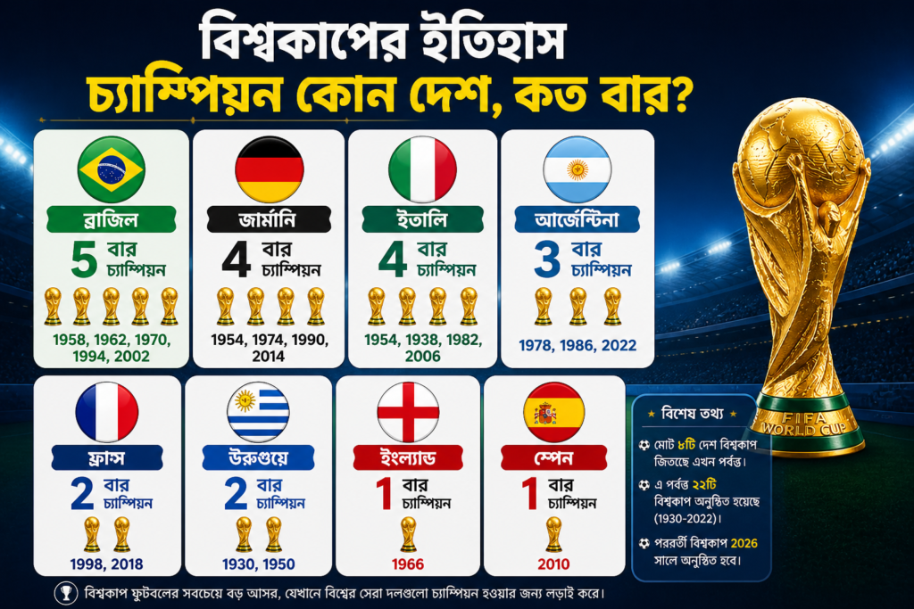 বিশ্বকাপের ইতিহাস