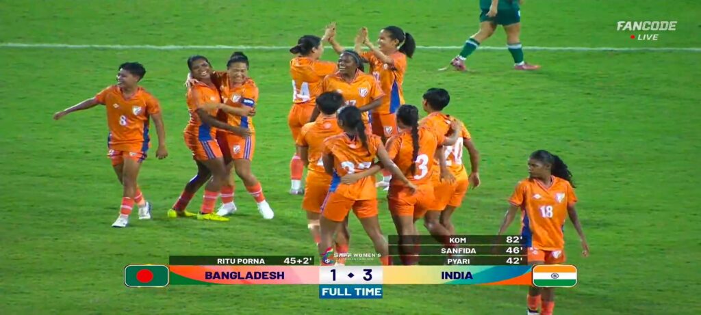 শিরোপা হাতছাড়া করল বাংলাদেশ, ফাইনালে ভারতের কাছে হার