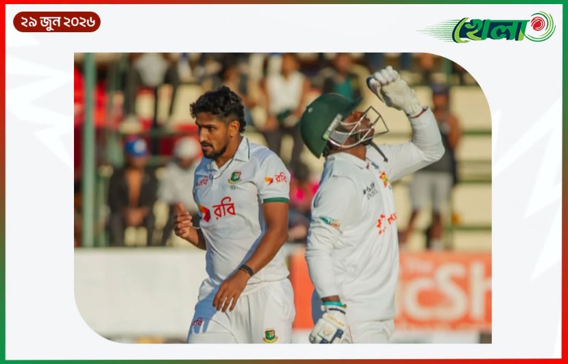হারারে টেস্টে ১০৯ রানে লিড নিয়ে দ্বিতীয় দিন লাঞ্চে জিম্বাবুয়ে