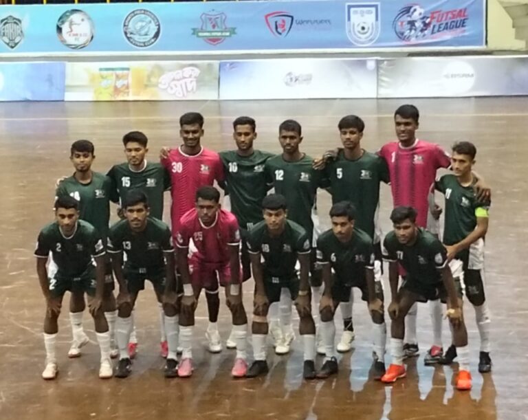 ইন্ডোরে বিকেএসপি নারী ও পুরুষ ফুটসালারদের গোল উৎসব