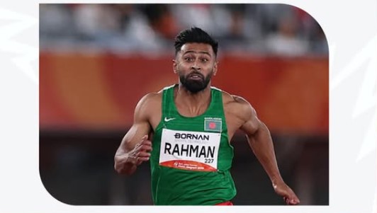 এশিয়ান গেমস ১০০ মিটার দৌড়ে সেমিফাইনালে থামলেন বাংলাদেশের দ্রুততম মানব ইমরানুর।