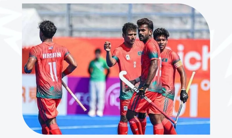 এশিয়ান গেমসে হকিতে বাংলাদেশের প্রথম জয়