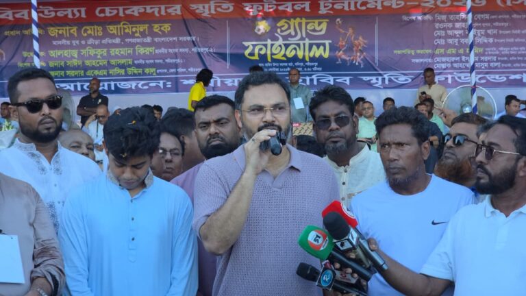 প্রতি ইউনিয়নে মাঠ ও উপজেলায় মিনি স্টেডিয়াম, শরীয়তপুরে যুব ও ক্রীড়া প্রতিমন্ত্রী