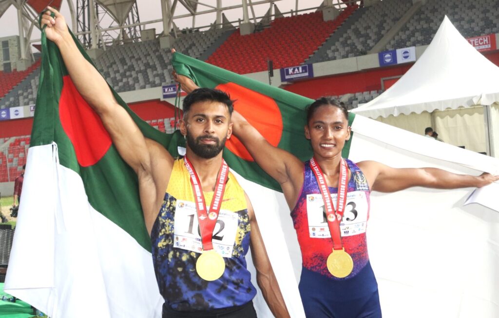 ইমরানুর-শিরিনের শ্রেষ্ঠত্ব, প্রথম দিনেই ৫ জাতীয় রেকর্ড