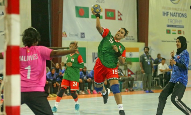 মালদ্বীপকে হারিয়ে ফাইনালে বাংলাদেশ নারী হ্যান্ডবল দল